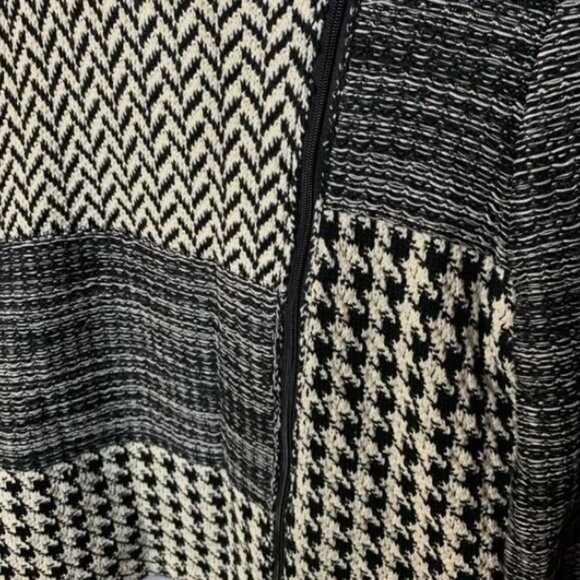 Chaps black/white pattern jacket size M - Picture 2 of 6